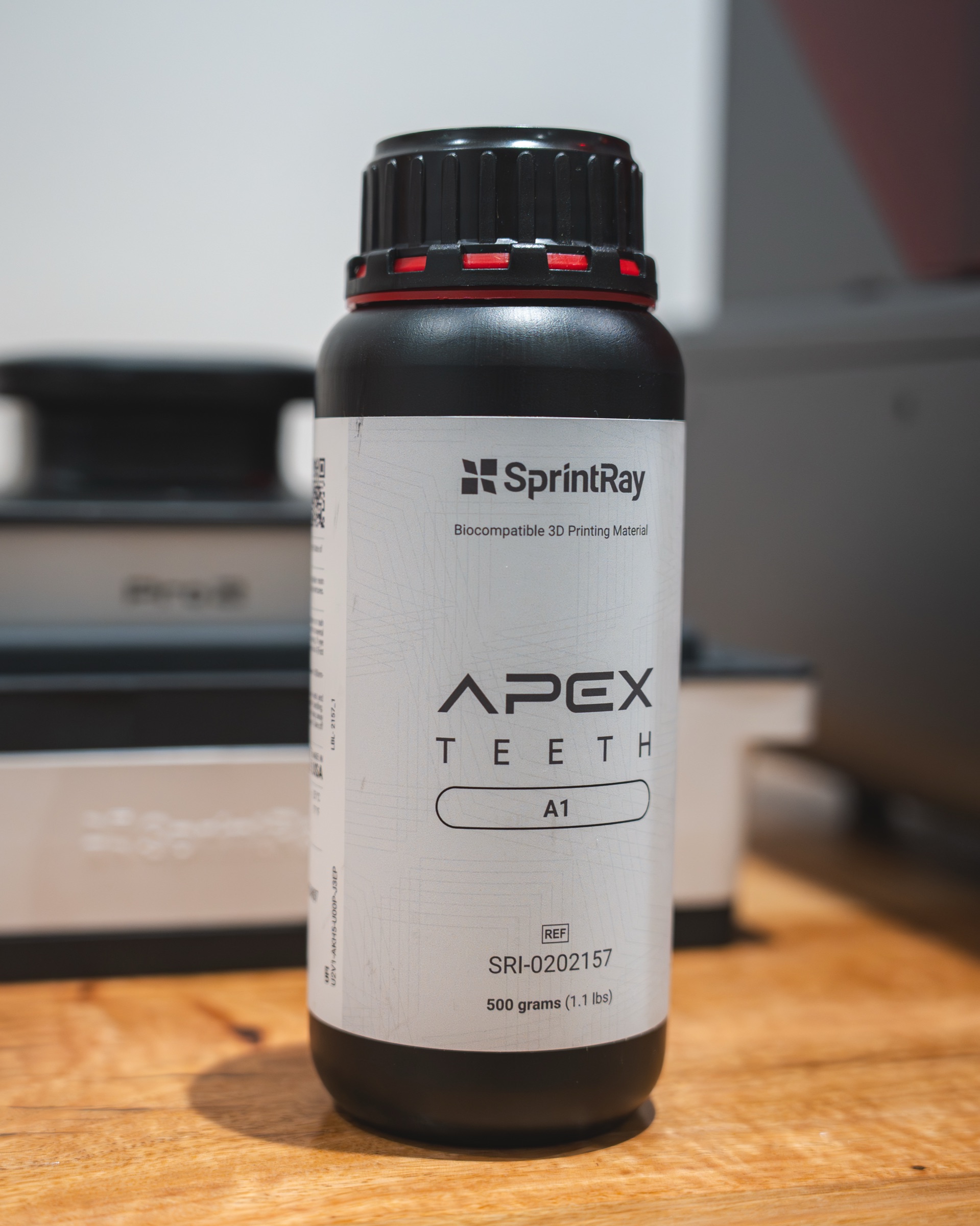 SprintRay APEX TEETH biocompatible 3D printing resin, A1 shade